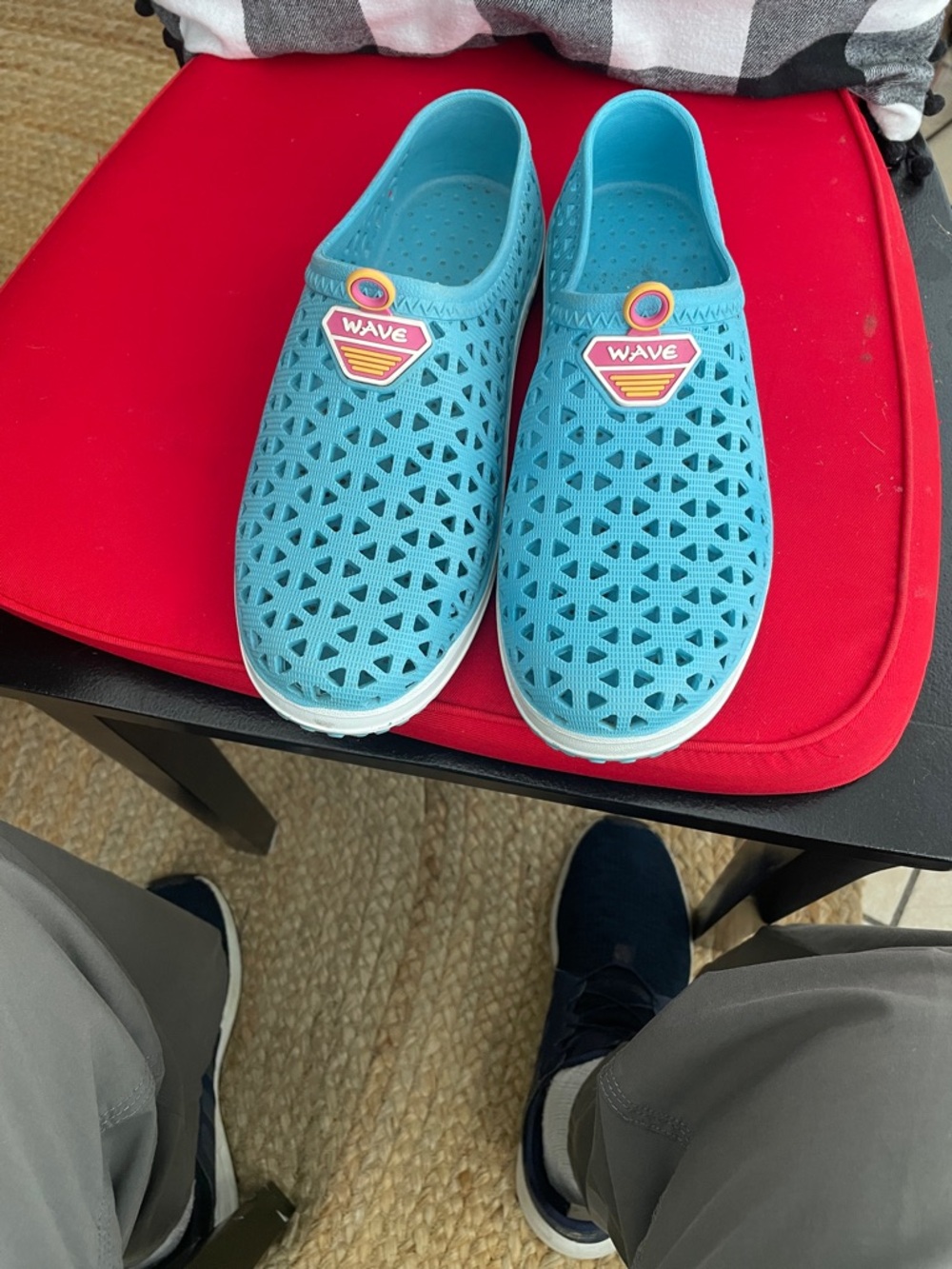 Kids' Aqua Blue Slip-On Water Shoes